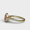 varitsa-jewellers - Single Halo 1.95ct Round Cut Ruby Engagement Ring - 06GG60R